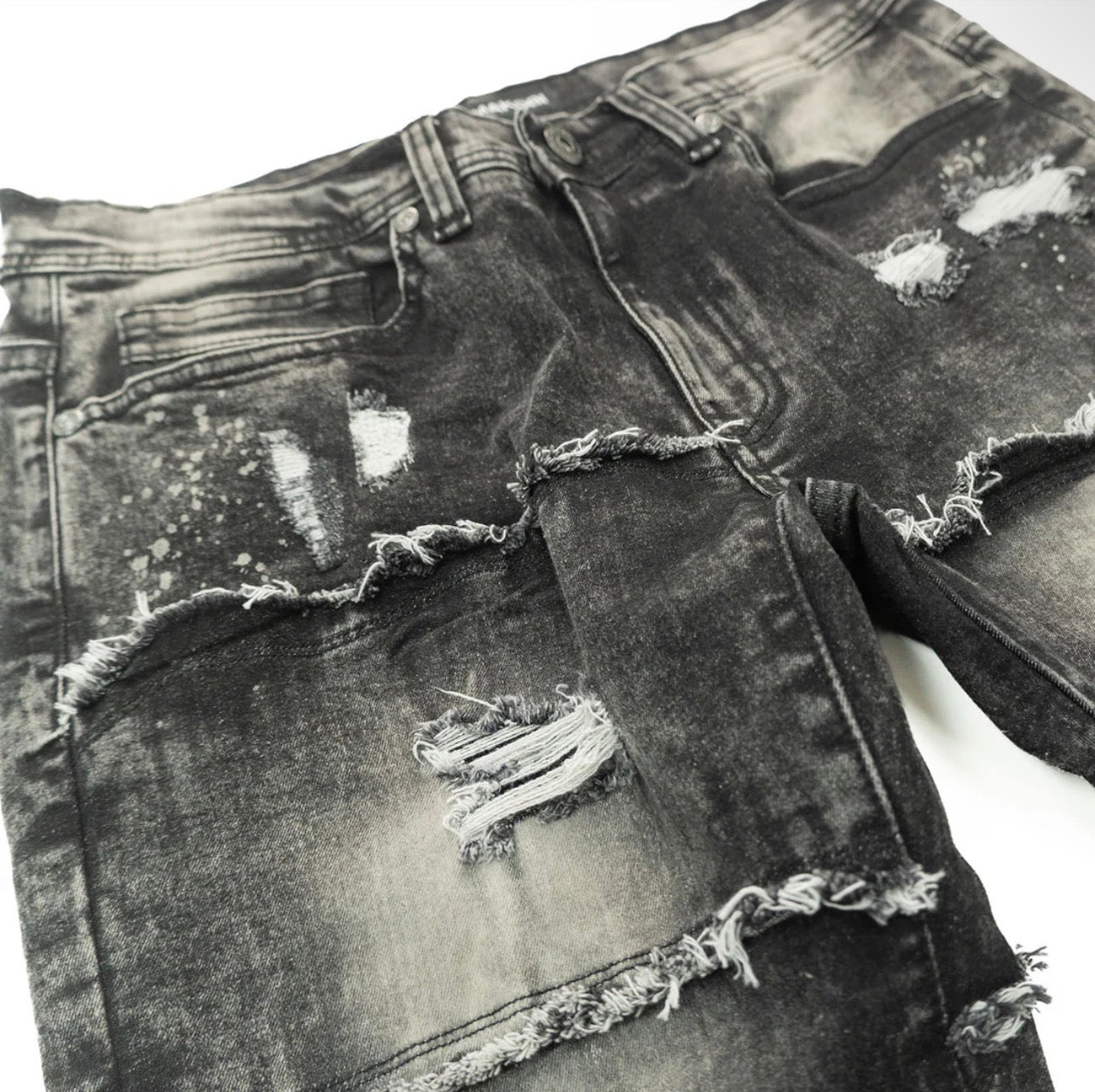 M1984 PASTONI STACKED JEANS - BLACK WASH
