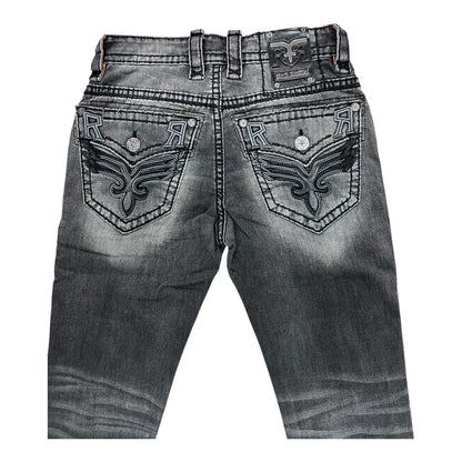 TED ALT STRAIGHT JEANS IN GREY BLACK