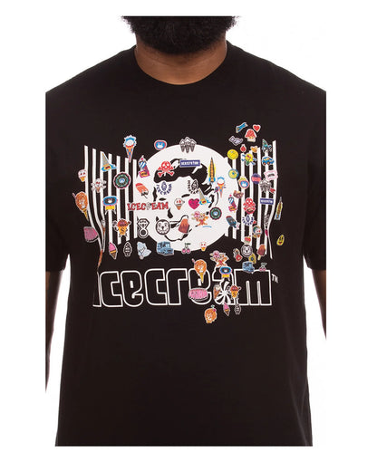 Ice Cream Stick Up SS Tee - Black