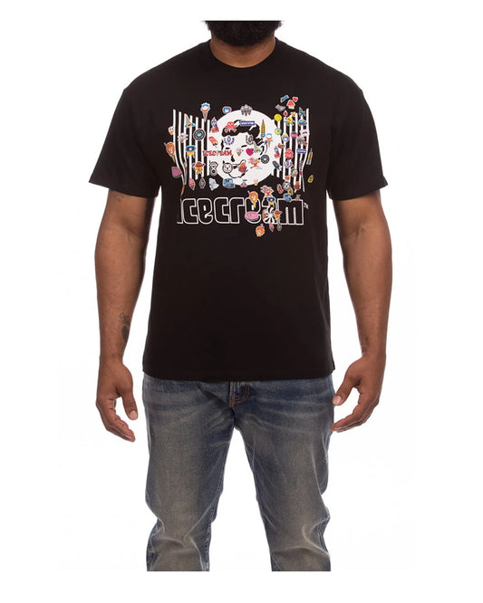 Ice Cream Stick Up SS Tee - Black