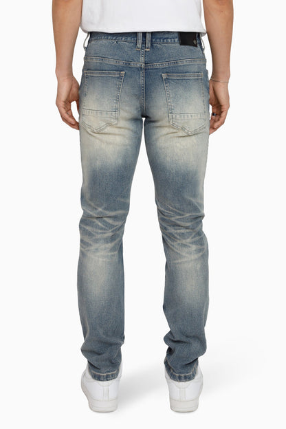 Vintage Washed Jeans - Segovia Blue