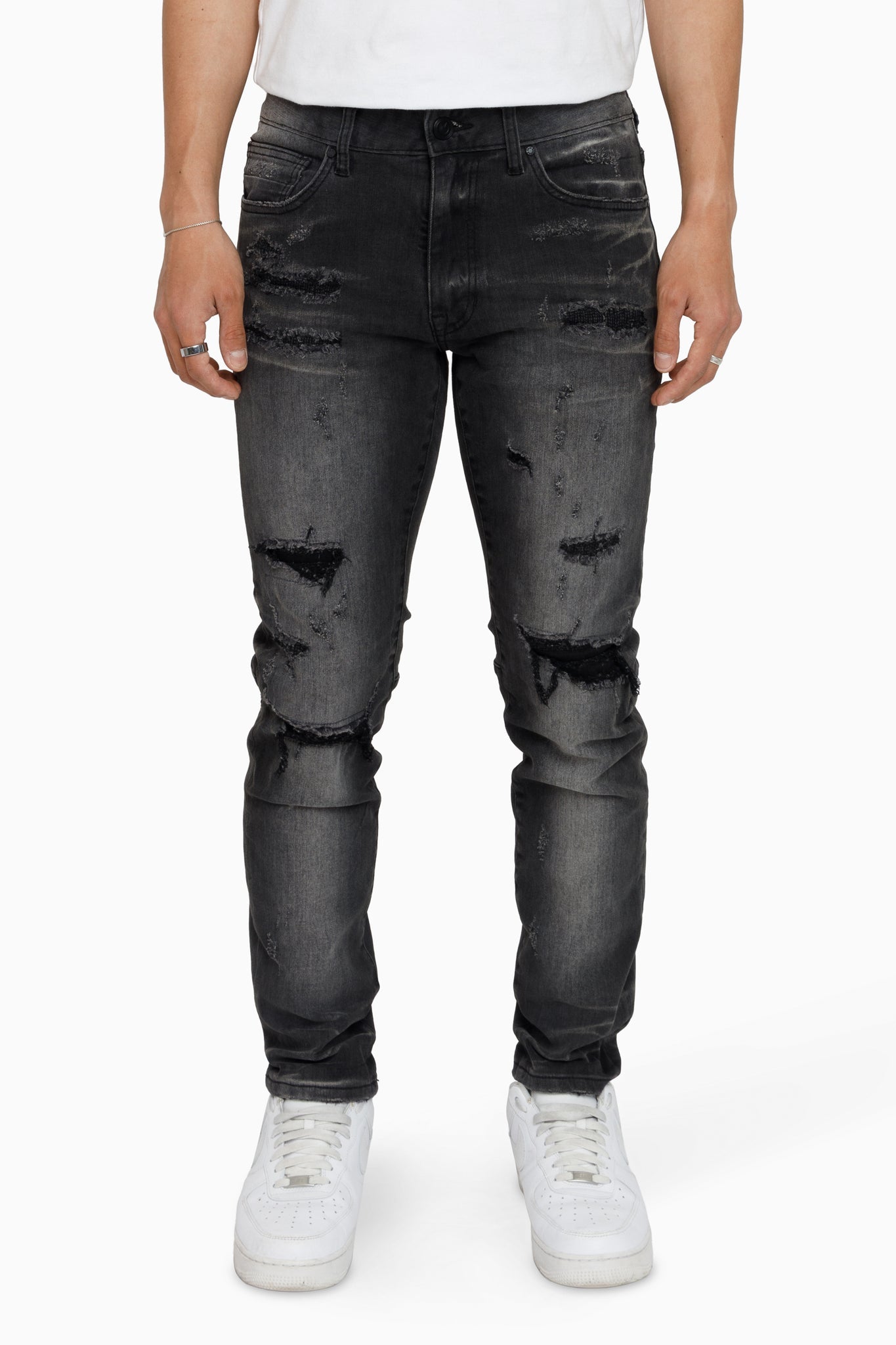Vintage Washed Jeans - Kuma Black