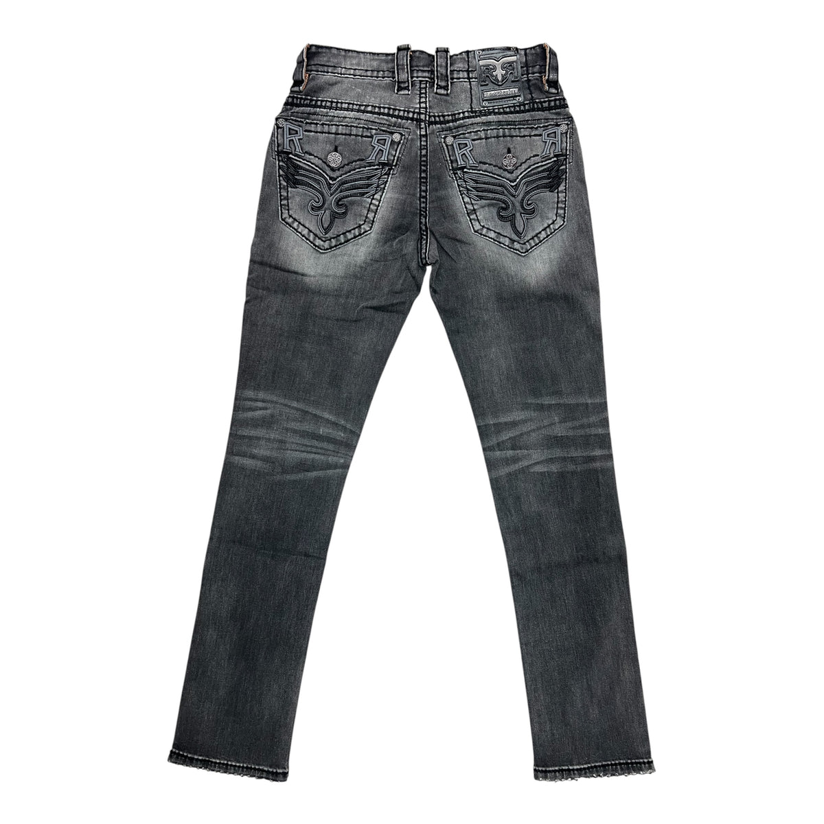 TED ALT STRAIGHT JEANS IN GREY BLACK