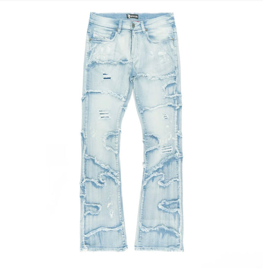 M1984 PASTONI STACKED JEANS - LIGHT WASH