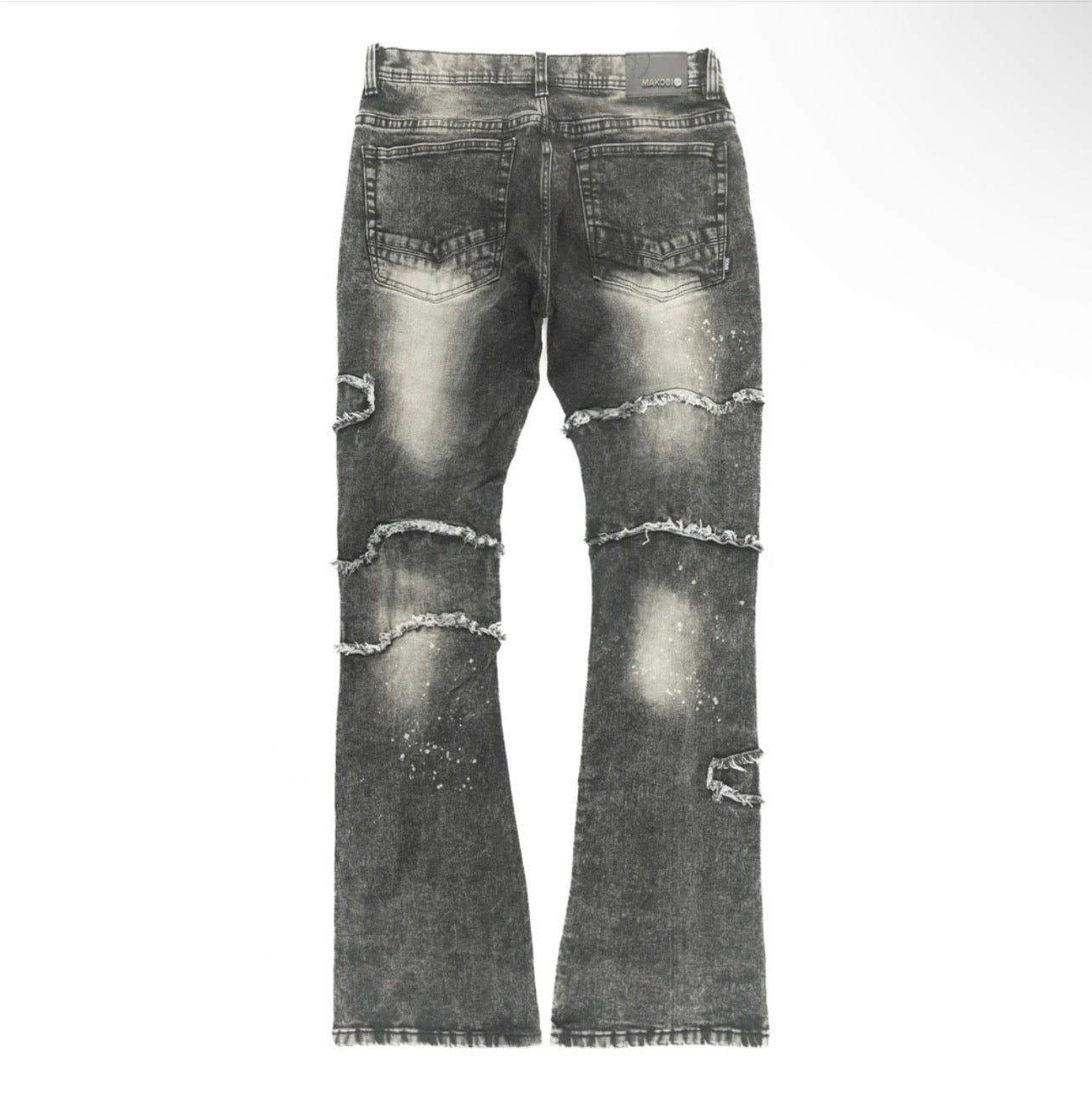 M1984 PASTONI STACKED JEANS - BLACK WASH