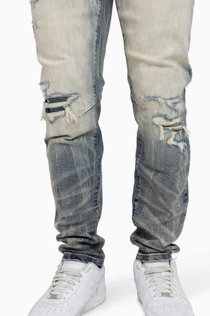 Vintage Washed Jeans - Hemsworth Blue