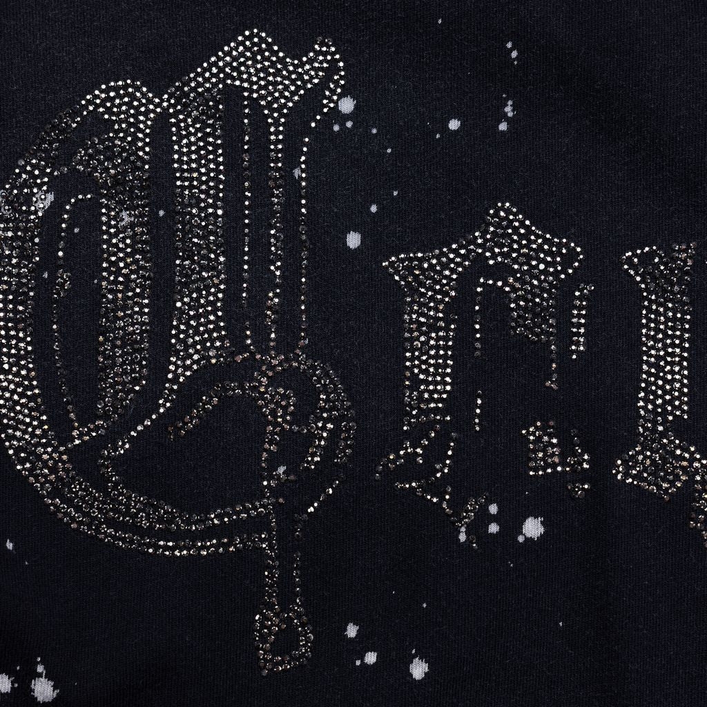 GOLD RUSH DISTRESSED AND SPLATTERED OVERSIZED KNIT