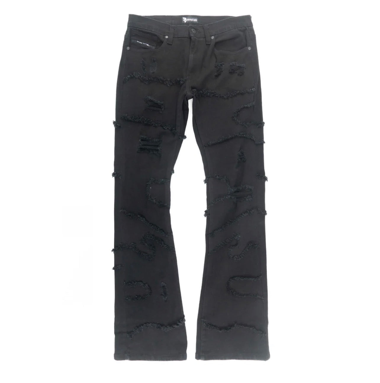 M1984 PASTONI STACKED JEANS - JET BLACK