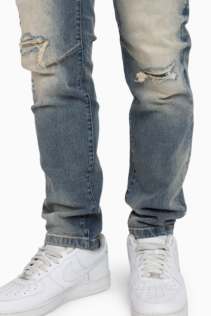 Vintage Washed Jeans - Segovia Blue