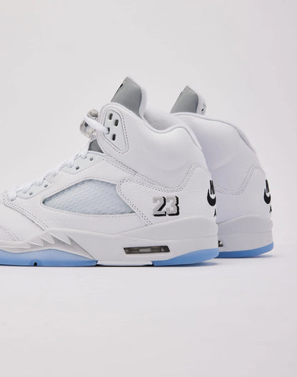 JORDAN AIR JORDAN 5 RETRO 'WHITE METALLIC