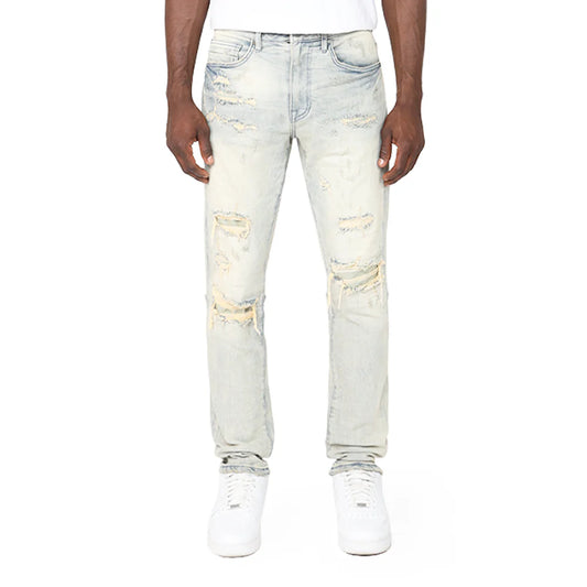 Smoke Rise Vintage Washed Denim (Henry Blue)