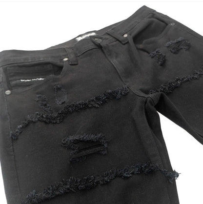 M1984 PASTONI STACKED JEANS - JET BLACK