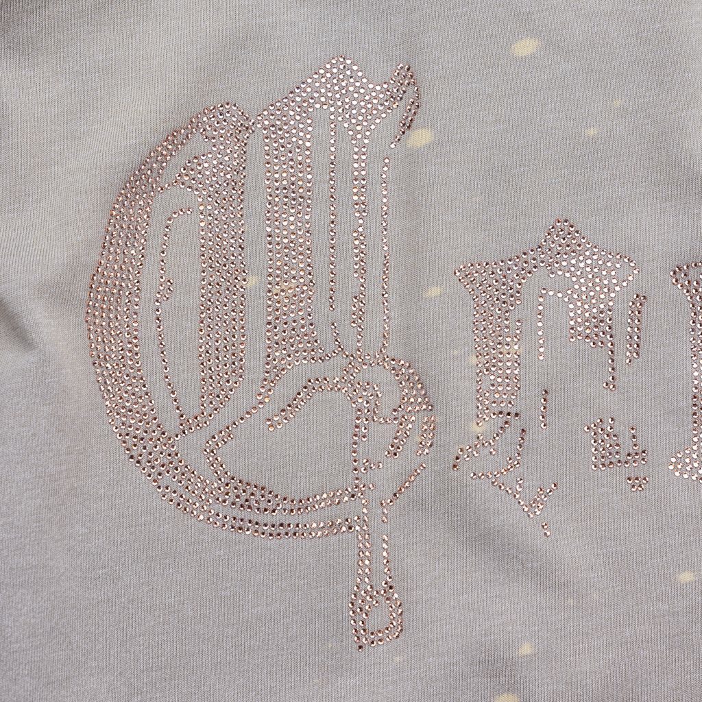 GOLD RUSH DISTRESSED AND SPLATTERED OVERSIZED KNIT