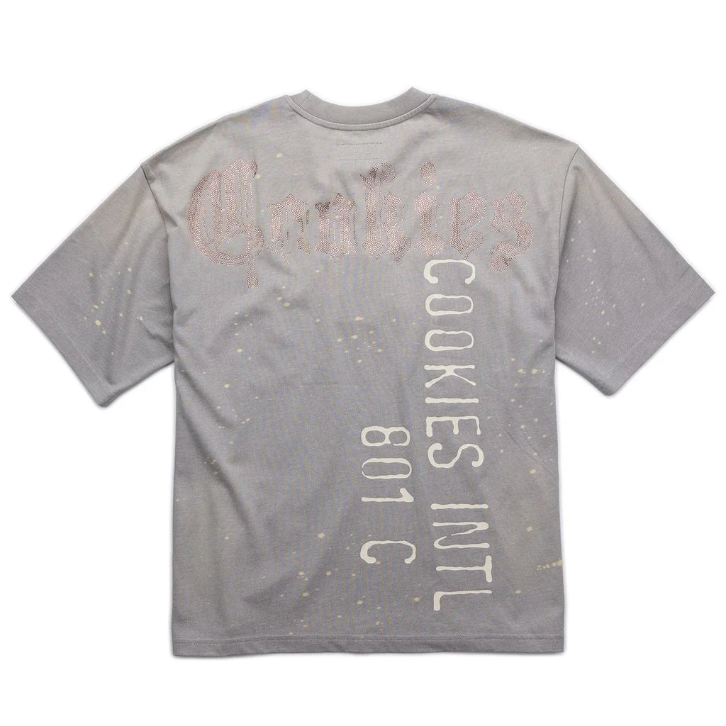 GOLD RUSH DISTRESSED AND SPLATTERED OVERSIZED KNIT