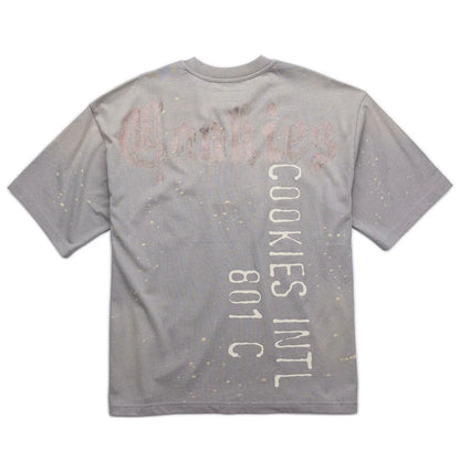 GOLD RUSH DISTRESSED AND SPLATTERED OVERSIZED KNIT