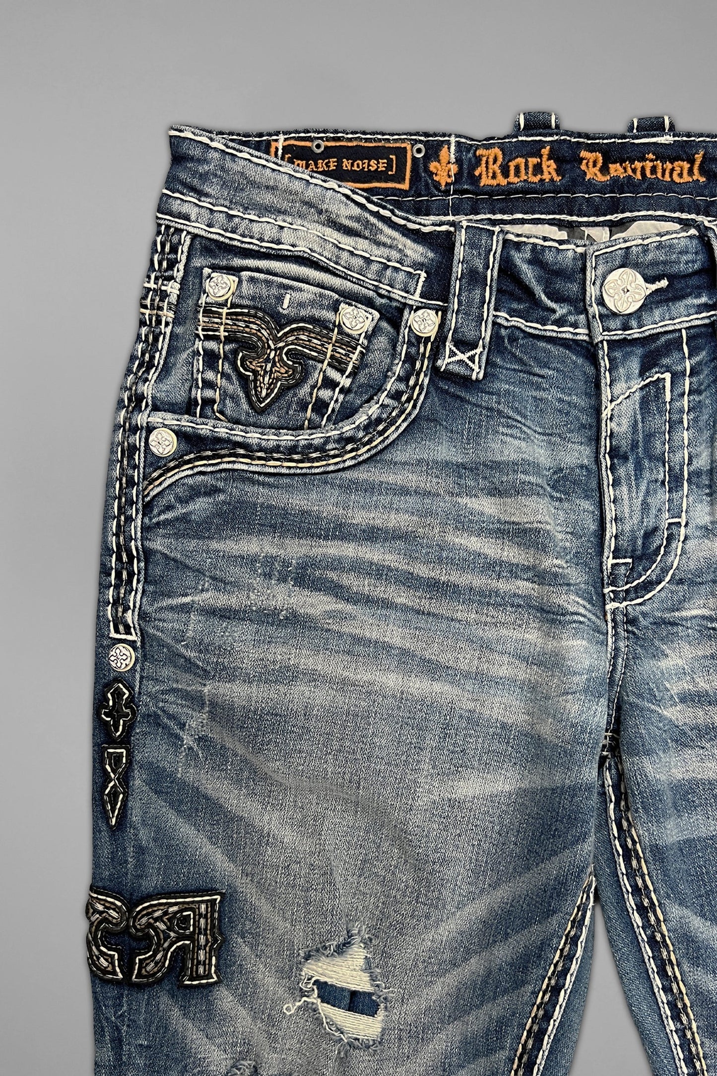 MASON BOOTCUT JEANS IN MEDIUM BLUE - GR COLLECTION