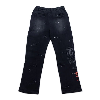 GOLD RUSH DISTRESSED AND SPLATTERED SWEATPANTS