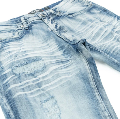 F1712 ALONO STACKED JEANS - LIGHT WASH